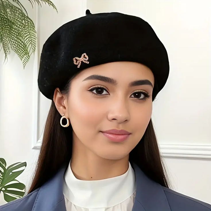 Timeless Black Beret - berqet